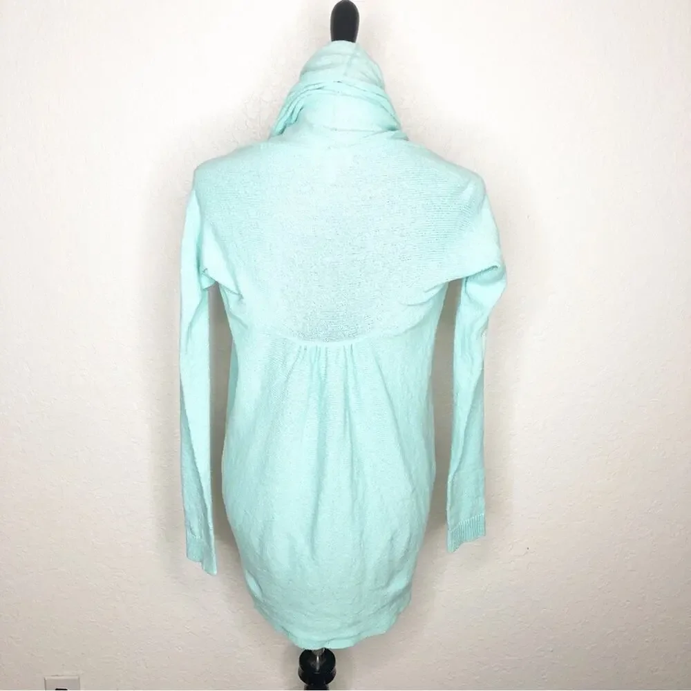 Lilly Pulitzer light blue green open front cardigan size Extra Small XS